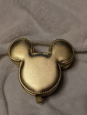 Disney Gold Mickey Travel Jewelry Case